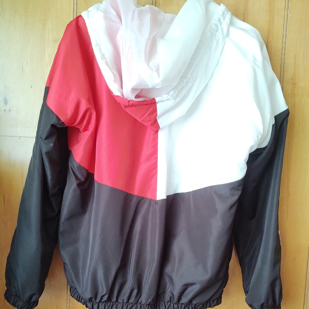 NWOT-Rang Kiss Men's nylon jacket Size M color red,white and black - Picture 11 of 13